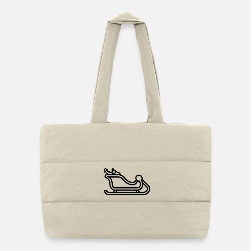 traîneau du Père Noël Sac shopping matelassé