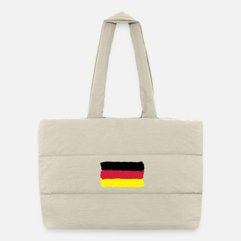 black red gold Germany flag Germany Puffer Shopping Bag