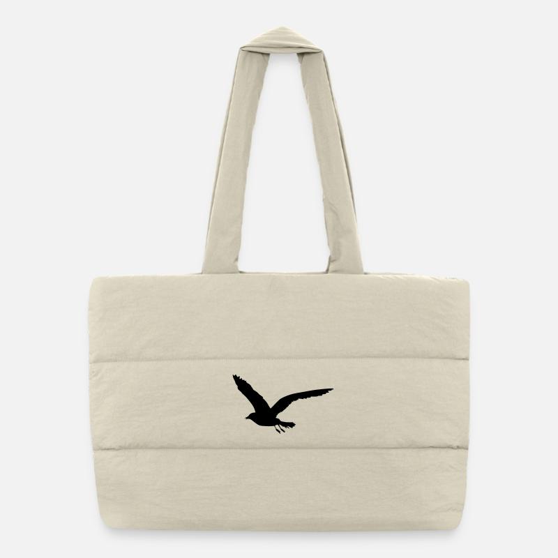 Möwe Puffer-Einkaufstasche