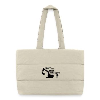 Can I hit on you? - Puffer Shopping Bag - natural - Front