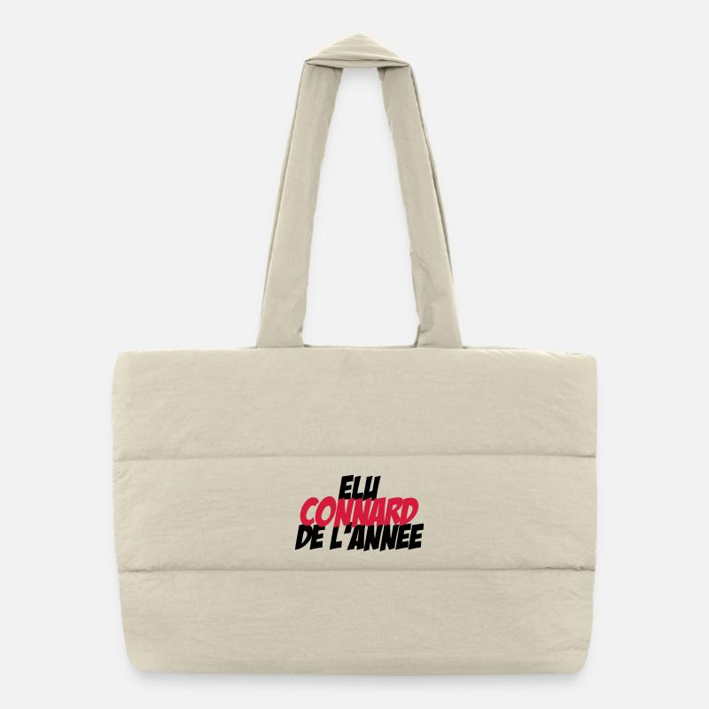Elu Connard de l'année ! Sac shopping matelassé