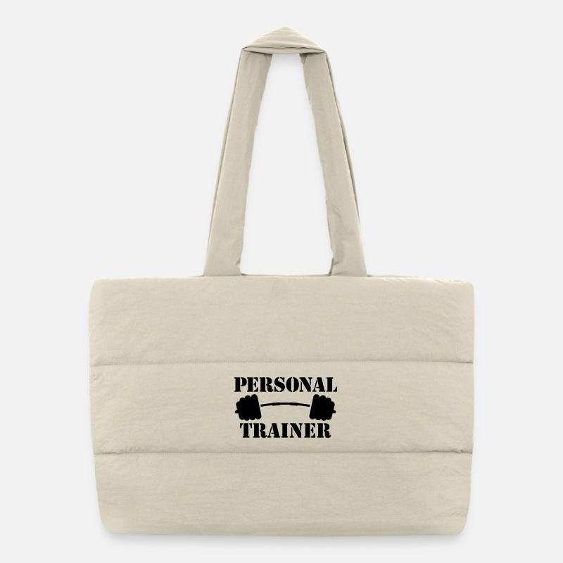 personal trainer Puffer-Einkaufstasche