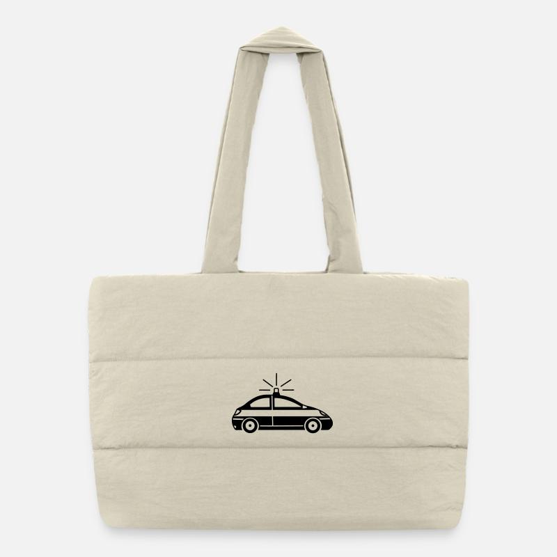 Véhicule de police Sac shopping matelassé