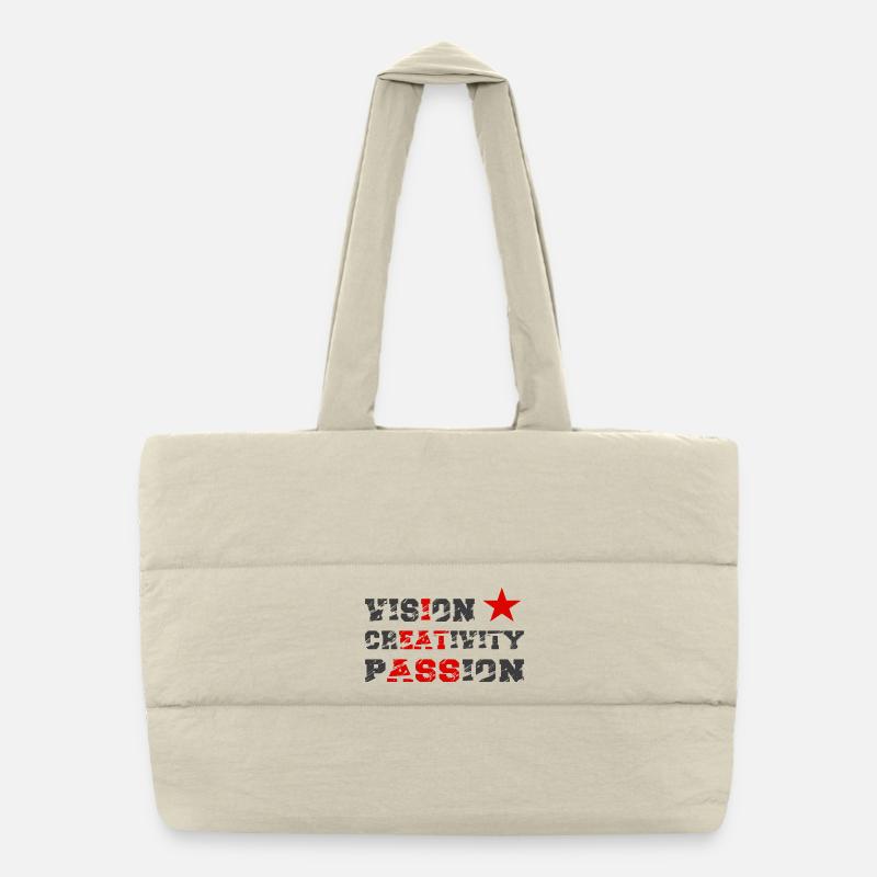 Vision Creativity Passion I Eat Ass Funny Meme Puffer-Einkaufstasche