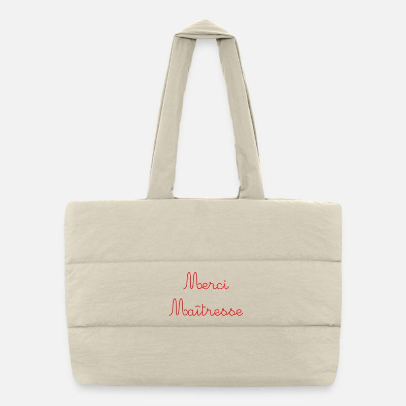 MAÎTRESSE. MERCI. MERCI MAÎTRESSE Sac shopping matelassé