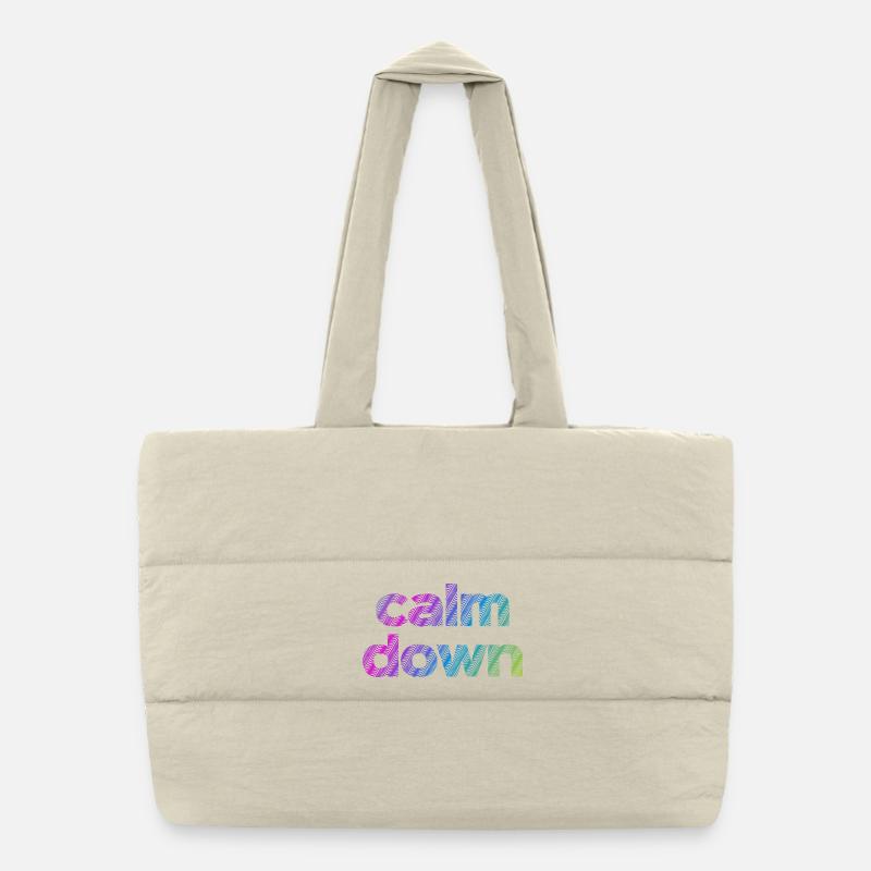 calmDown Puffer-Einkaufstasche