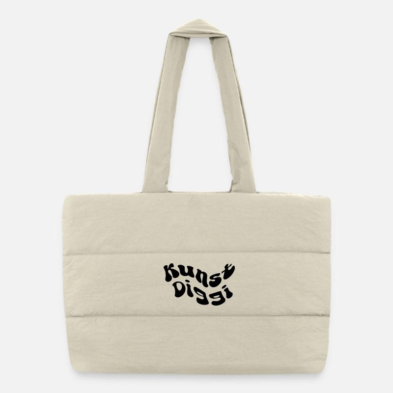 Kunst Diggi Puffer-Einkaufstasche