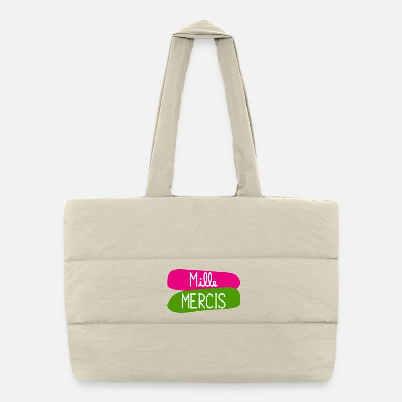 MAÎTRESSE. MAITRE. MERCI. MERCI MAÎTRESSE Sac shopping matelassé