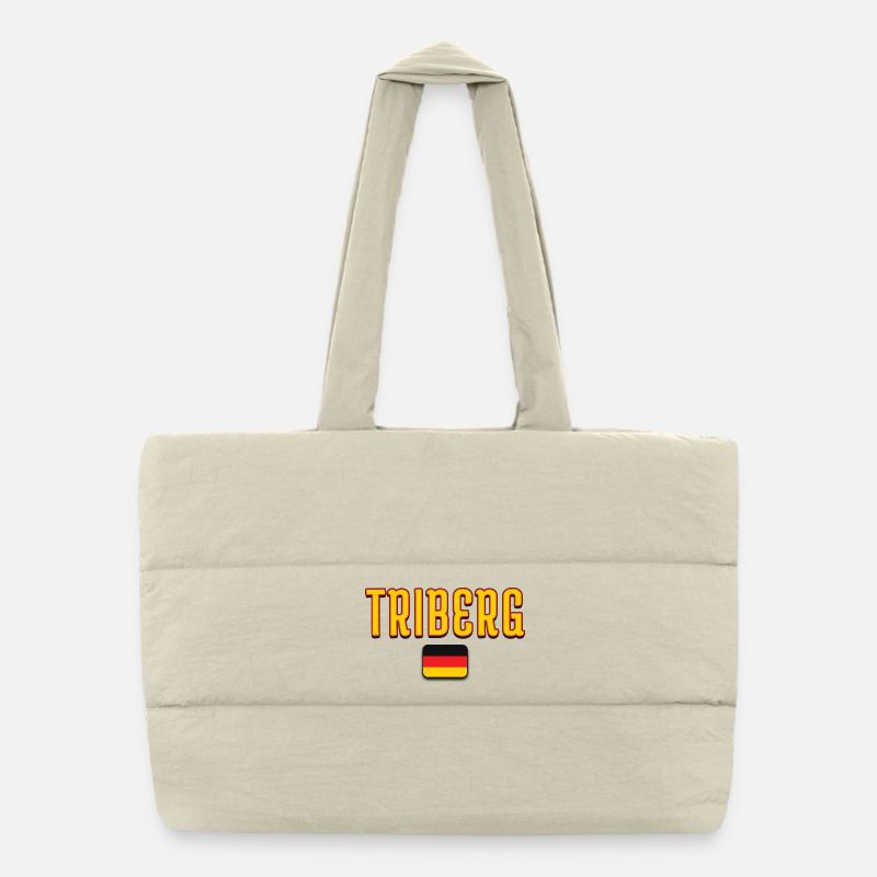 TRIBERG Germany Flag Design Puffer Shopping Bag