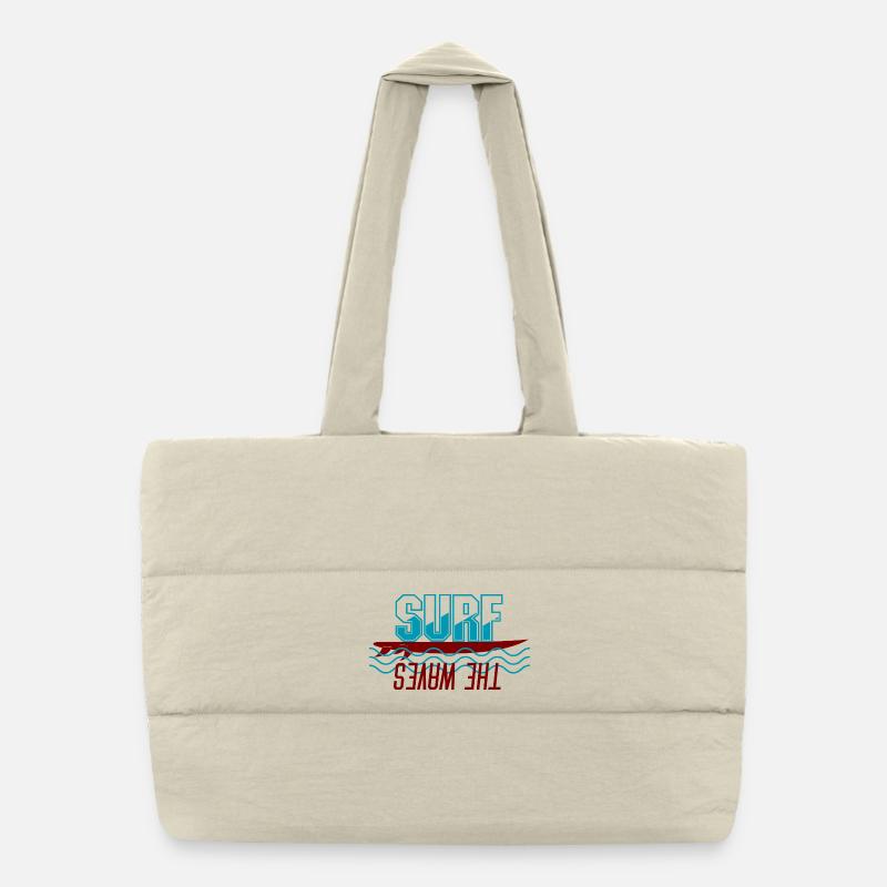 Surf the Wave Puffer-Einkaufstasche