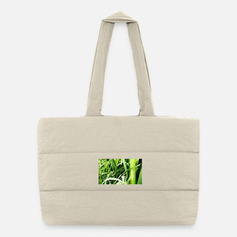 Herbe du matin Sac shopping matelassé