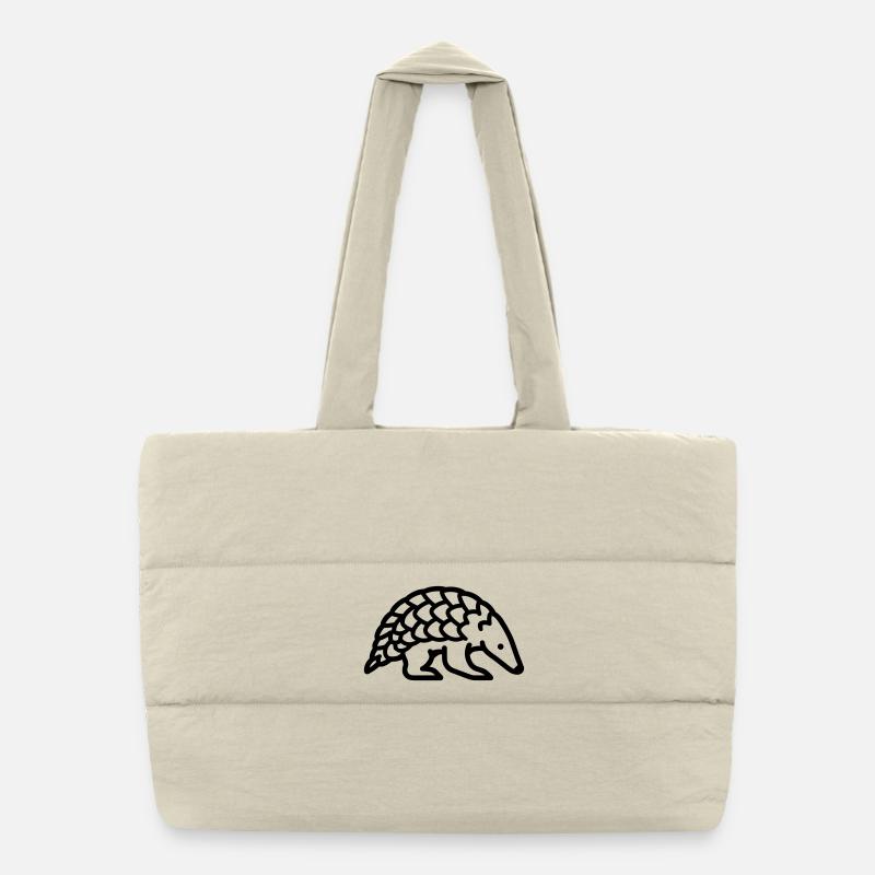 pangolin Puffer Shopping Bag