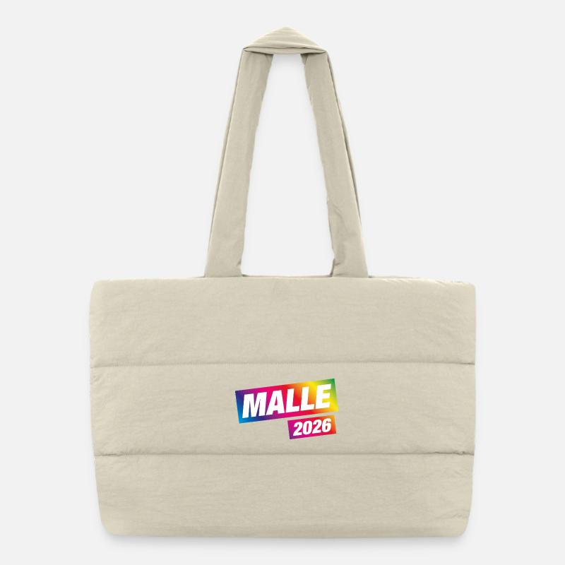 Malle 2026 Colorée Majorque Sac shopping matelassé