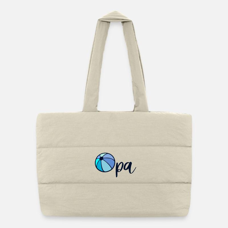Grand-père de water-polo - Annonceur bébé Sac shopping matelassé