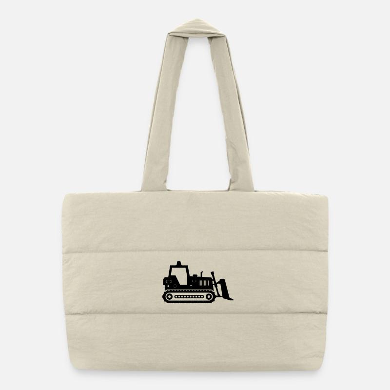 Bulldozer Puffer Shopping Bag