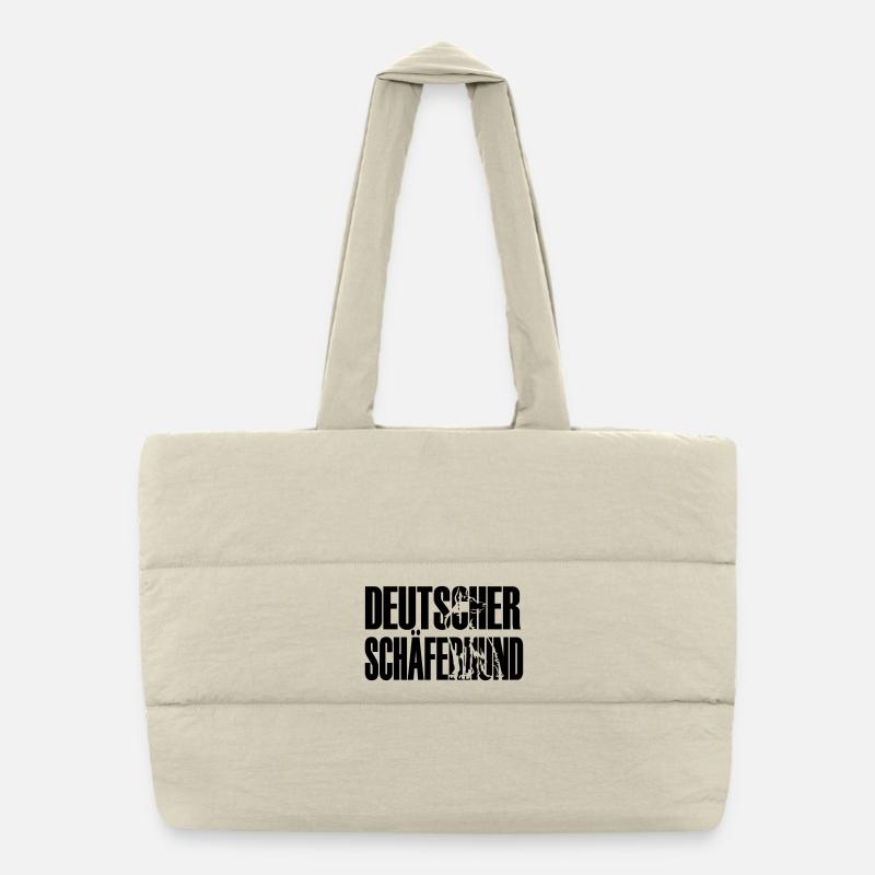 Deutscher Schäferhund Puffer-Einkaufstasche
