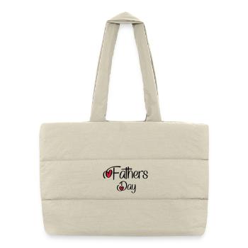 Father's Day - Puffer Shopping Bag - natural - Front