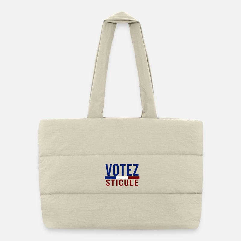 Votez humour Sac shopping matelassé
