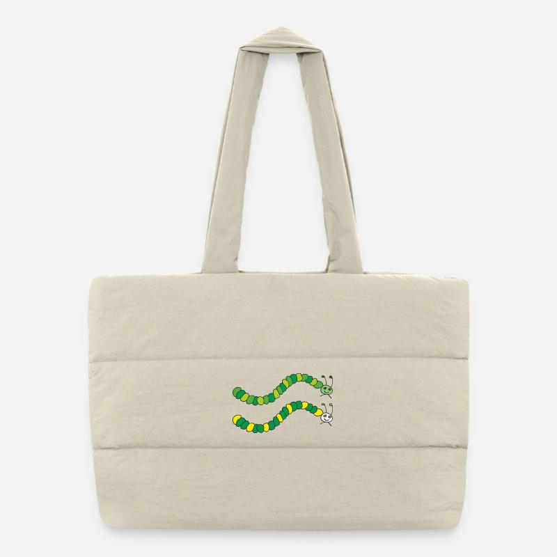 caterpillar nurses Puffer Shopping Bag