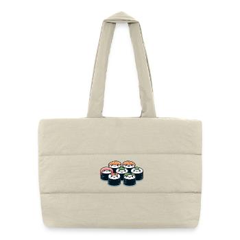 Sushi Squad : Les délices roulants - Sac shopping matelassé - blanc naturel - Devant