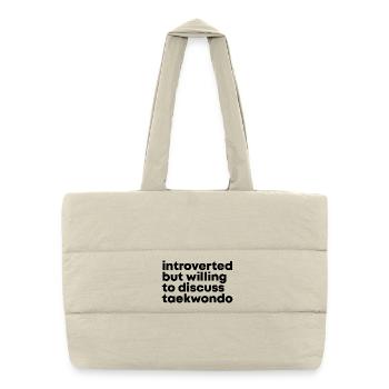 Taekwondo - Puffer Shopping Bag - natural - Front
