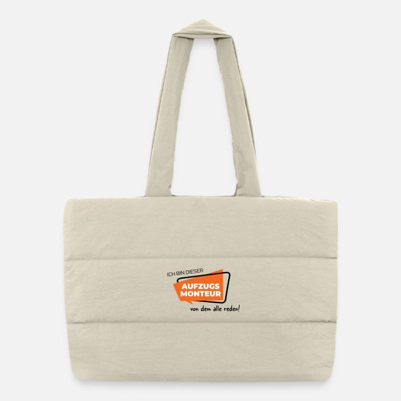 Aufzugsmonteur Puffer-Einkaufstasche