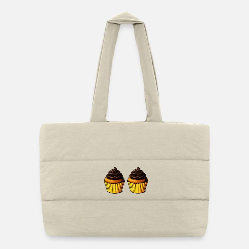 Cupcake Köstlichkeit Puffer-Einkaufstasche