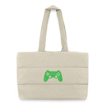 Controller-Gaming - Puffer-Einkaufstasche - Naturweiß - Vorne