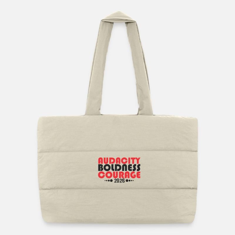 Audace, Audace, Courage, Courage 2026 Sac shopping matelassé