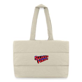 Déclaration de super-héros - Sac shopping matelassé - blanc naturel - Devant