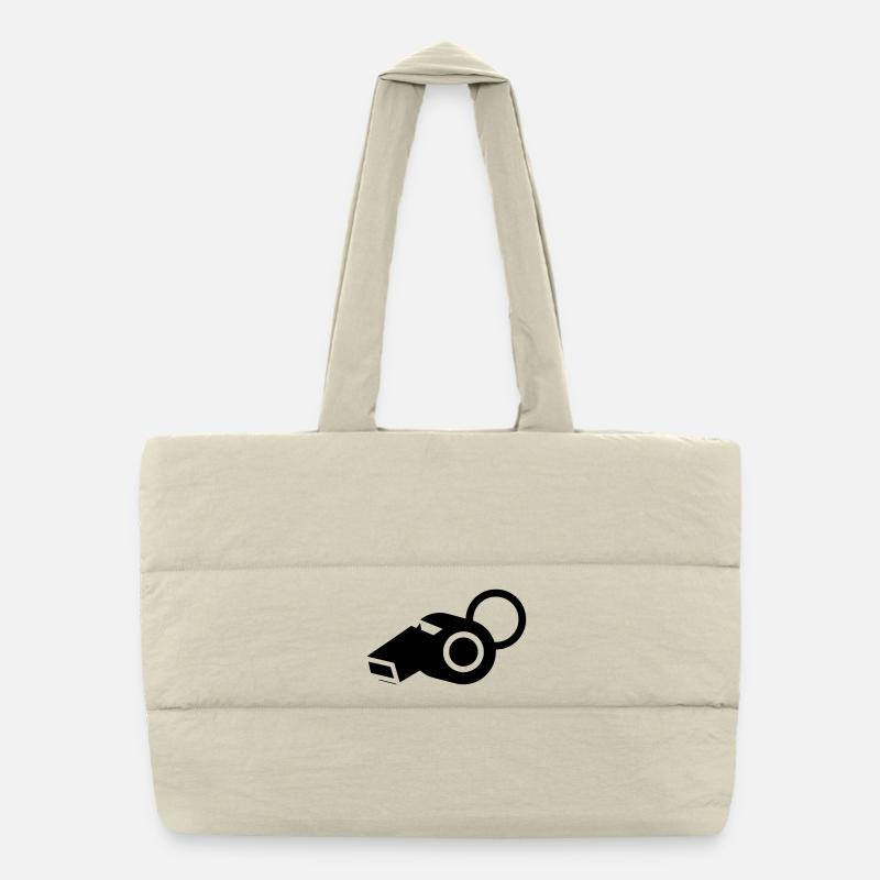 Entraîneur arbitre de sifflet Sac shopping matelassé