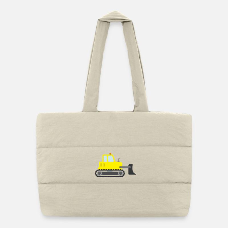 Bulldozer Puffer Shopping Bag
