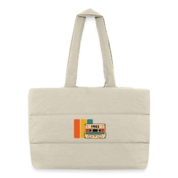1962 Birthday 1962 Born in 1962 Birthday - Puffer Shopping Bag - natural - Front