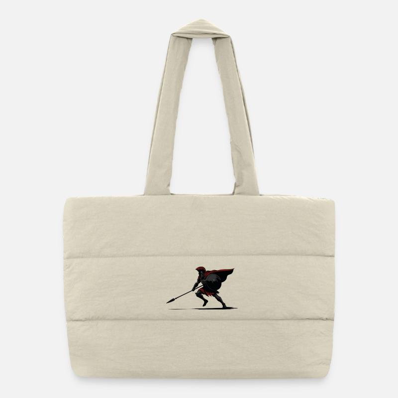 Spartiate Ombre et Lance Mascotte Spartan Stealth Sac shopping matelassé