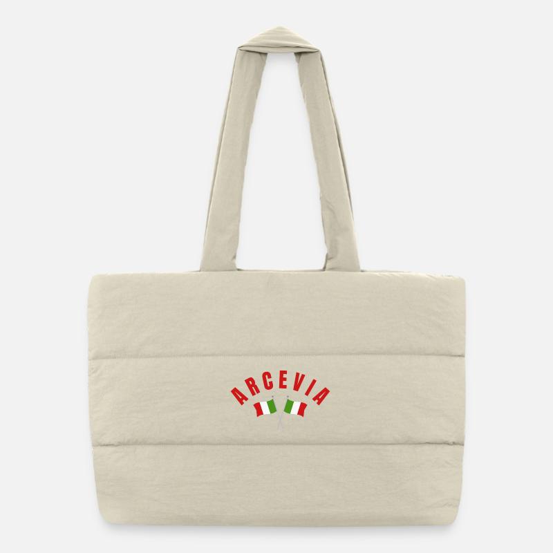 Drapeaux italiens d’Arcevia Sac shopping matelassé