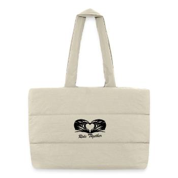 Motocross Motocross Tout-terrain Action - Sac shopping matelassé - blanc naturel - Devant