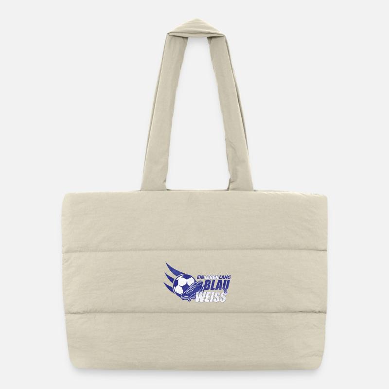 Bleu & blanc une idée cadeau à vie Sac shopping matelassé