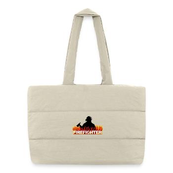 Pompier - Sac shopping matelassé - blanc naturel - Devant