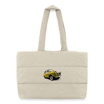  Tabbi vert - Sac shopping matelassé - blanc naturel - Devant