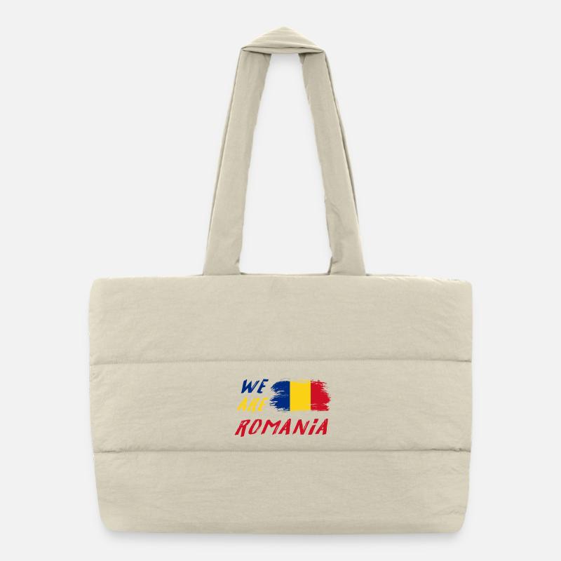 Nous sommes la Roumanie Sac shopping matelassé