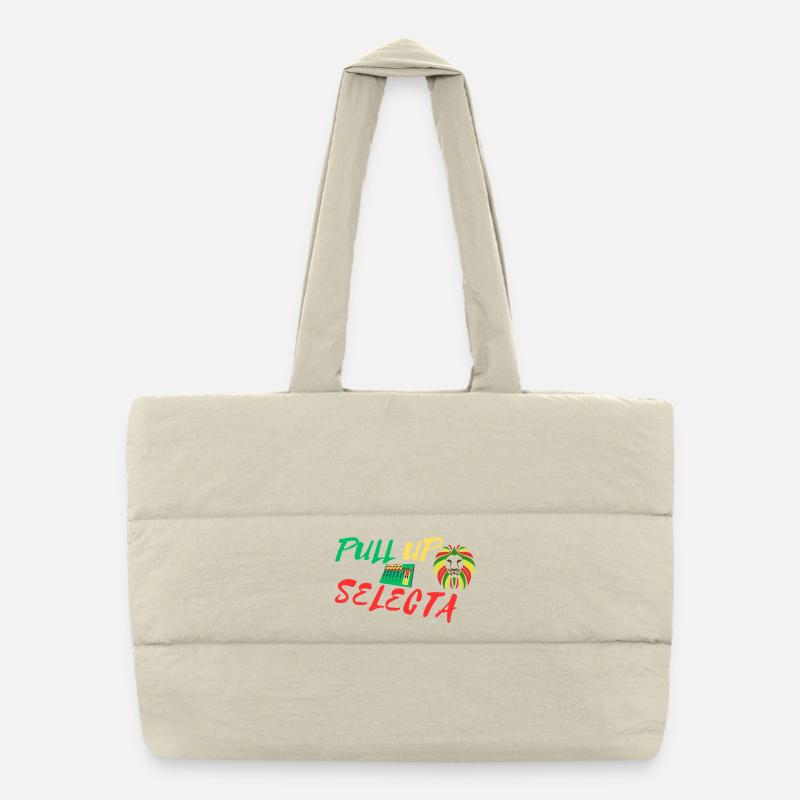 pull up - Sac shopping matelassé - blanc naturel