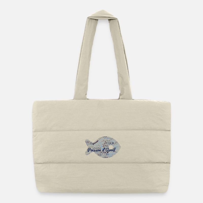 FISH. APRIL FOOL Puffer Shopping Bag