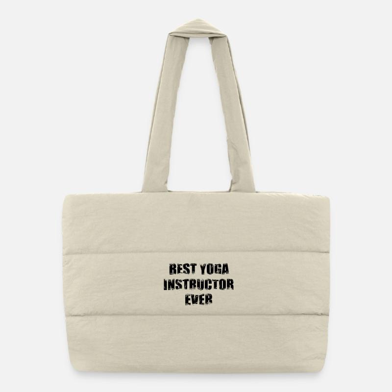 Bester Yoga Trainer Puffer-Einkaufstasche