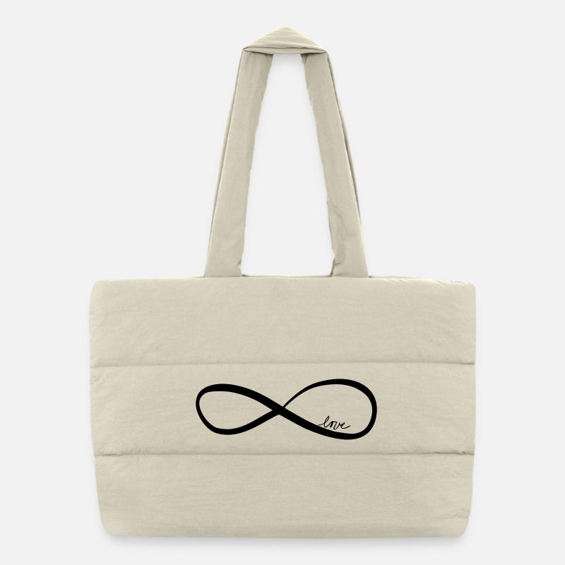 love forever Puffer-Einkaufstasche