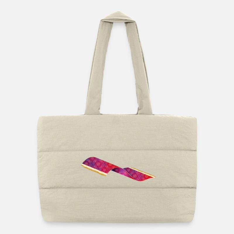 flying oriental carpet from 1001 nights Puffer Shopping Bag