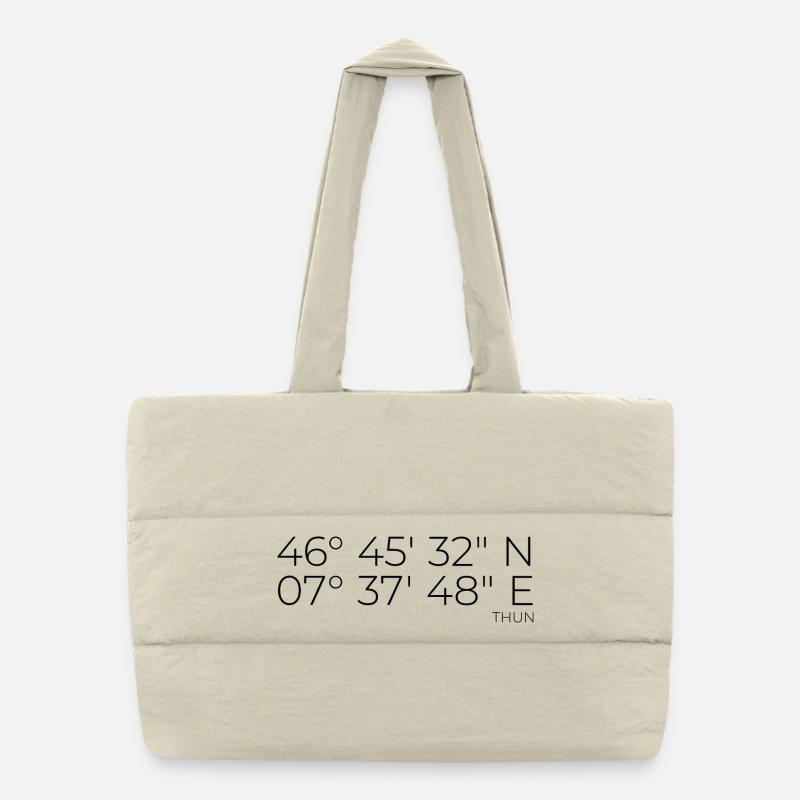 Coordonnées Thoune, Berne, Suisse Sac shopping matelassé