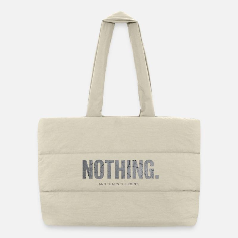 Rien et c’est là le but : Design minimaliste Sac shopping matelassé
