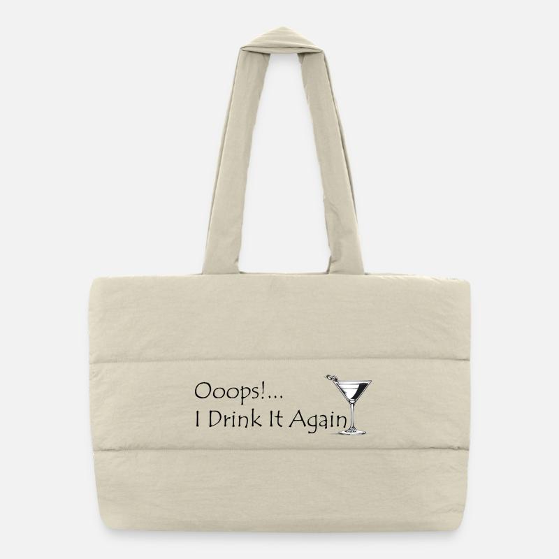Encore un martini espresso Sac shopping matelassé