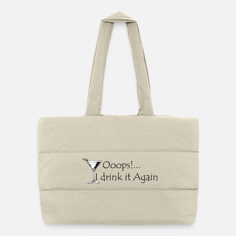 Martini Espresso Minimaliste Sac shopping matelassé