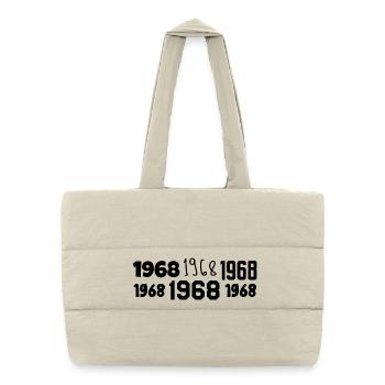 1968 – Großartig seit 1968 - Puffer-Einkaufstasche - Naturweiß - Vorne